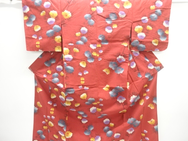 JAPANESE KIMONO / YUKATA / COTTON / CAMELLIA